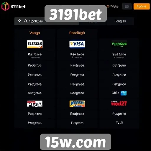 Métodos de pagamento disponíveis no 3191bet